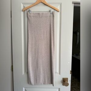 GAP Cream Ribbed Pencil Sweater Skirt | Size Small